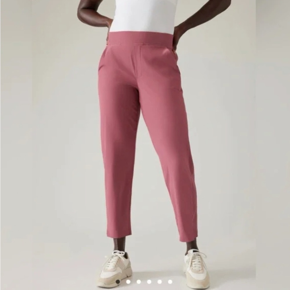 Athleta Brooklyn Ankle Pant- Berry Rose